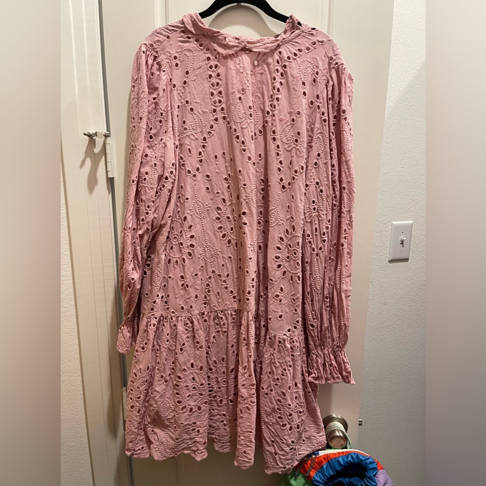 ELOQUII Easy Eyelet Dress